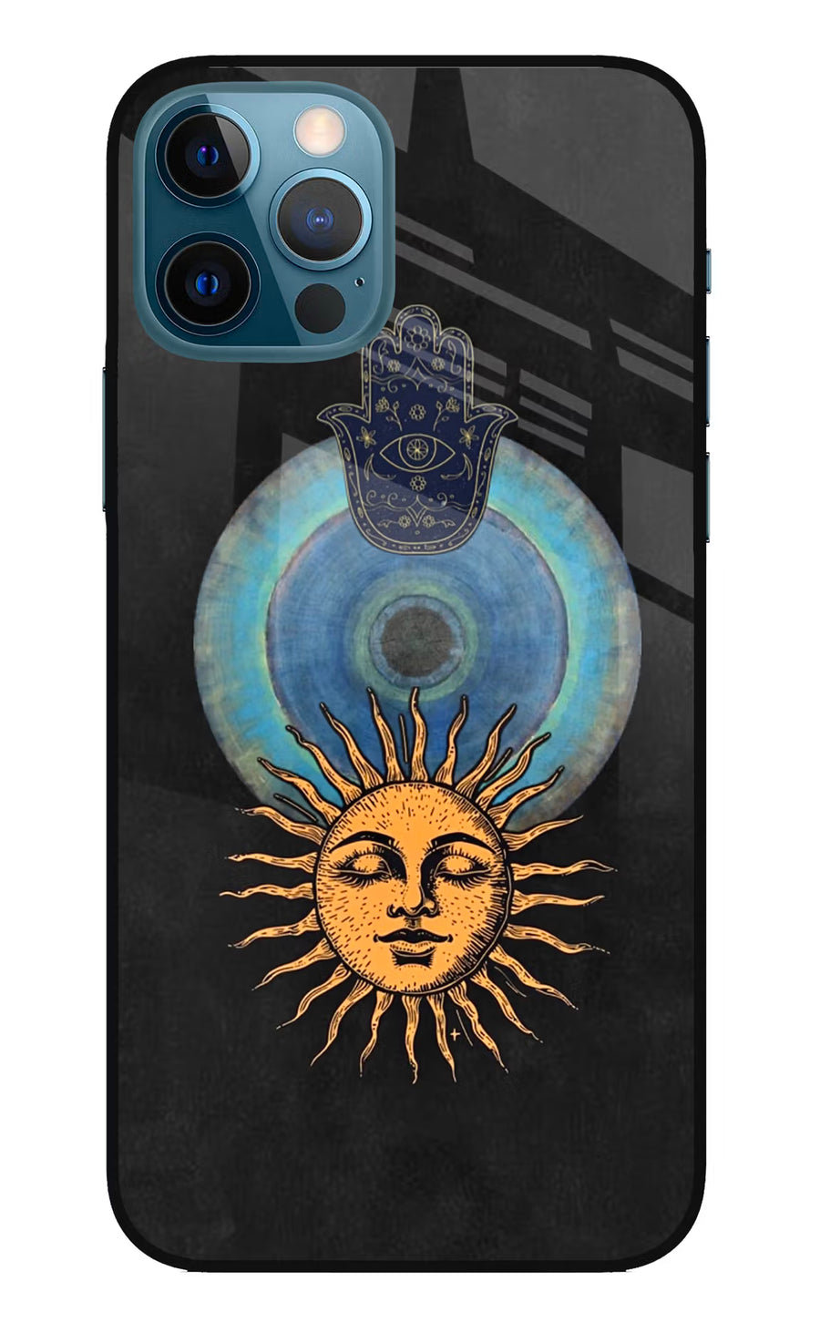 Divine Sun iPhone 12 Pro Back Cover, Glass case