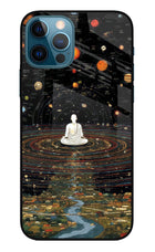 Space Monk iPhone 12 Pro Glass Case