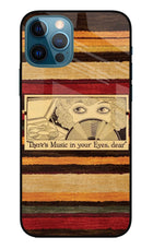 Vinyl Stripes iPhone 12 Pro Glass Case