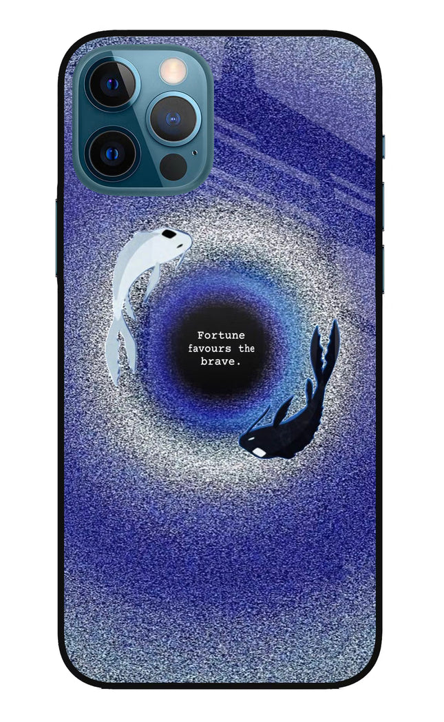 Dark Koi iPhone 12 Pro Glass Case