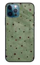 Green Stars iPhone 12 Pro Glass Case