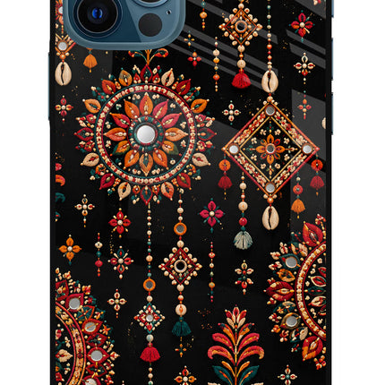 Boho Noir iPhone 12 Pro Glass Case