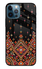 Noir Mehfil iPhone 12 Pro Glass Case