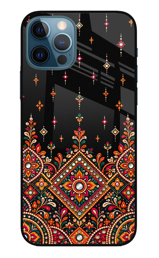 Noir Mehfil iPhone 12 Pro Glass Case