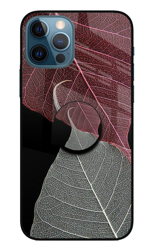 Leaf Pattern iPhone 12 Pro Glass Case