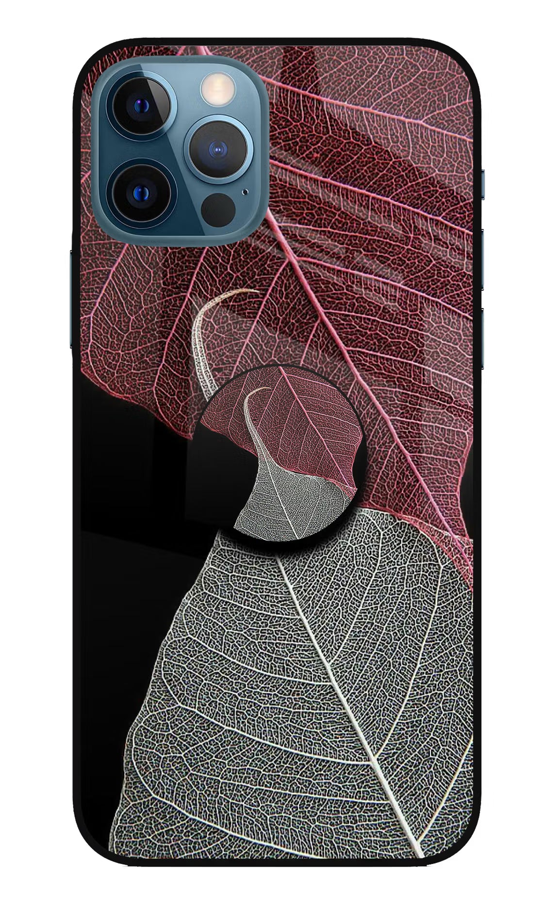 Leaf Pattern iPhone 12 Pro Pop Case by Casekaro