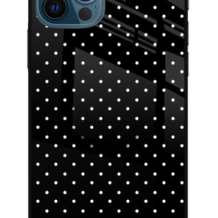 White Dots iPhone 12 Pro Glass Case