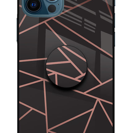 Geometric Pattern iPhone 12 Pro Glass Case