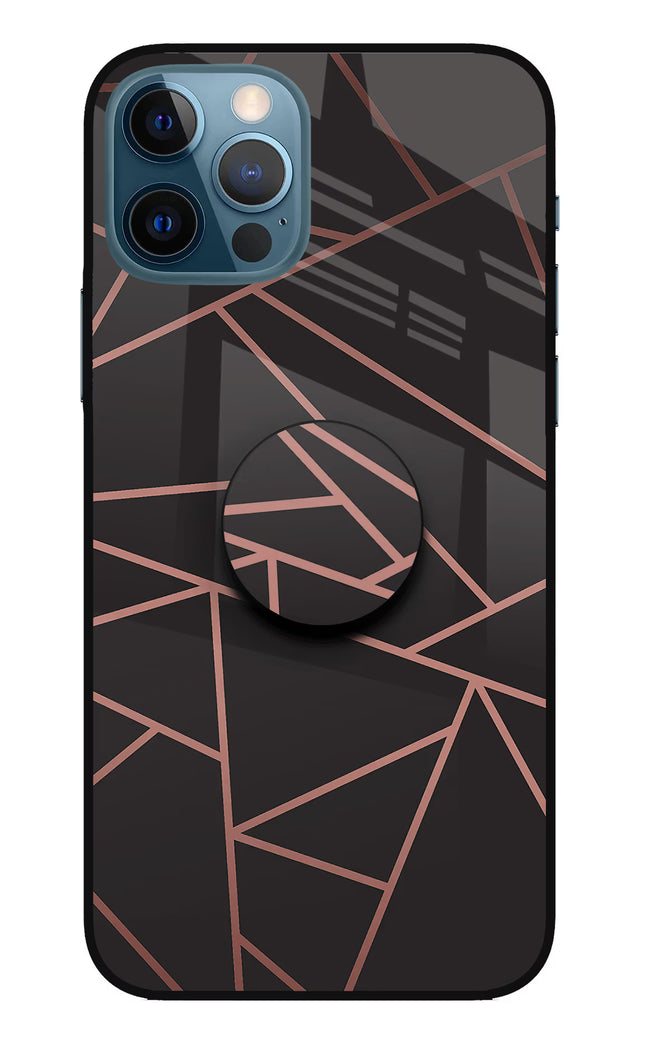 Geometric Pattern iPhone 12 Pro Glass Case