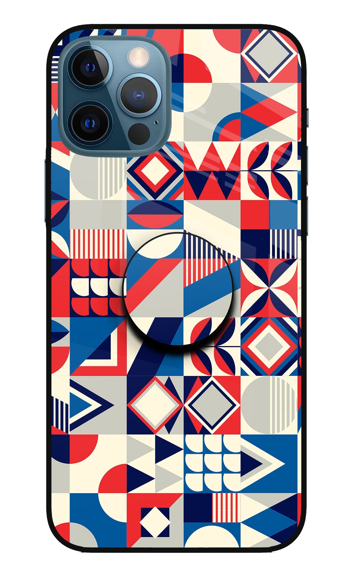 Colorful Pattern iPhone 12 Pro Glass Case
