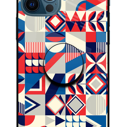 Colorful Pattern iPhone 12 Pro Glass Case