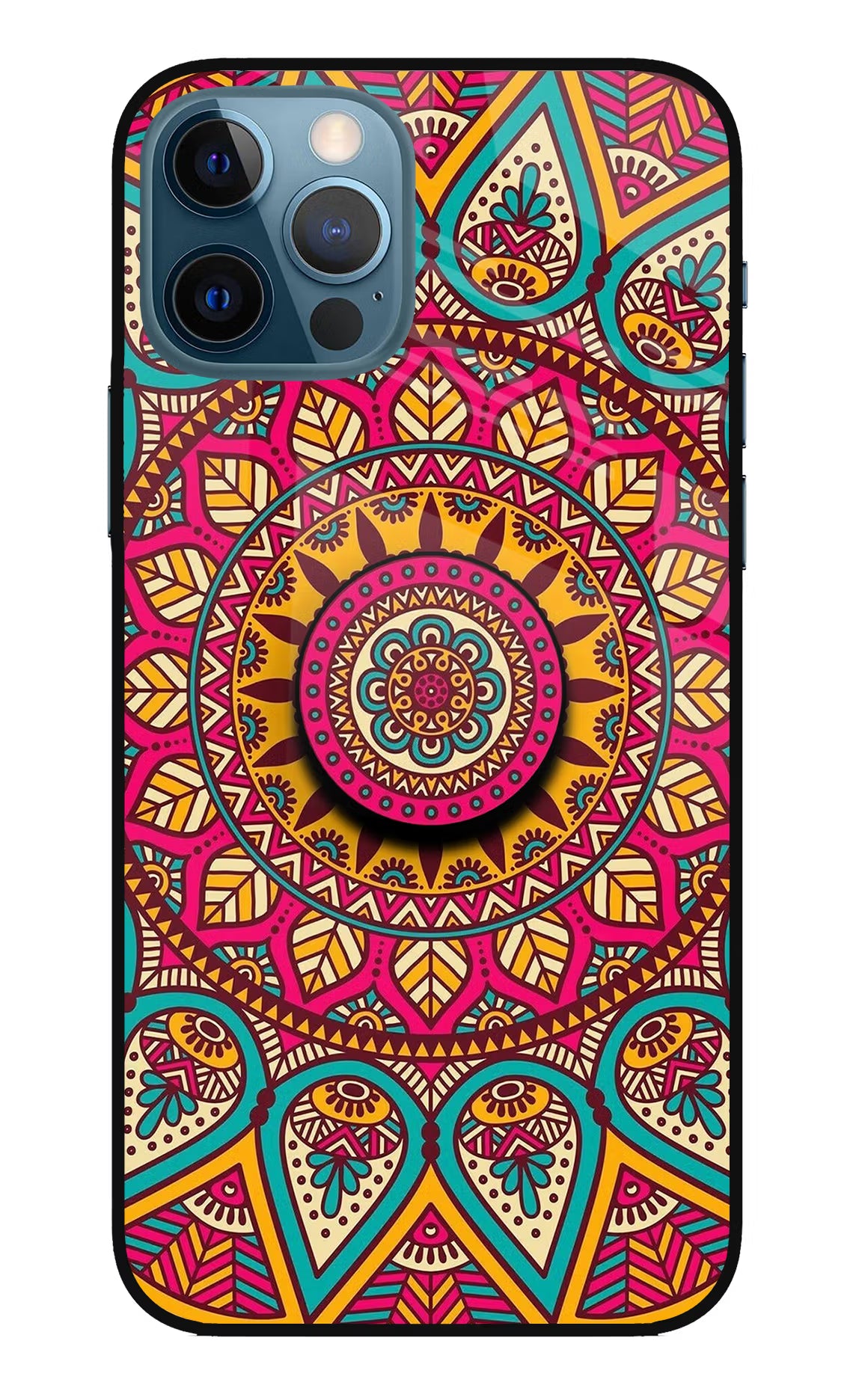 Mandala iPhone 12 Pro Pop Case by Casekaro
