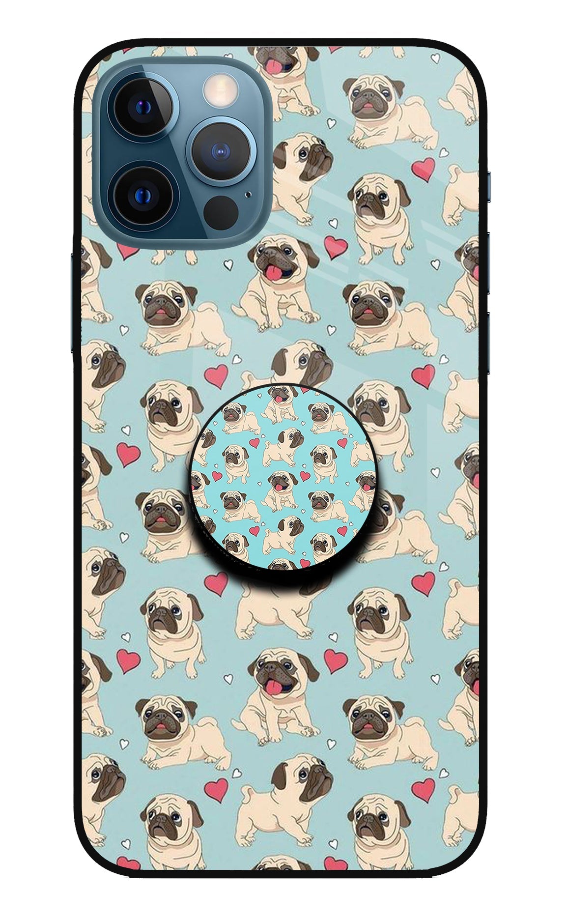 Pug Dog iPhone 12 Pro Glass Case