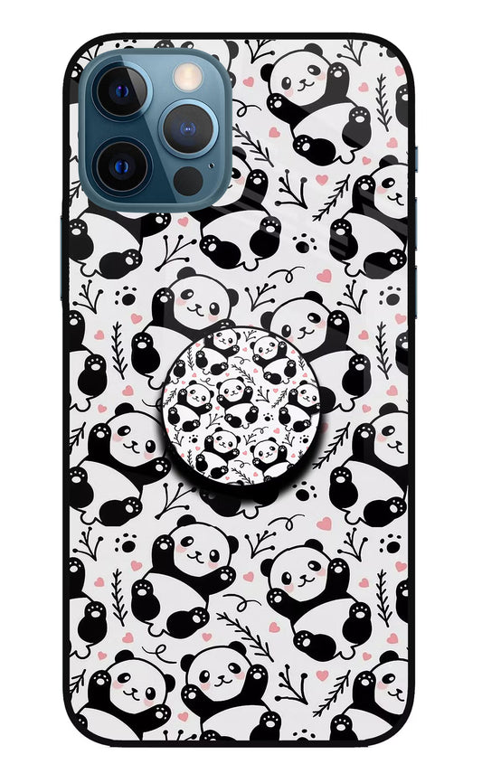 Cute Panda iPhone 12 Pro Glass Case