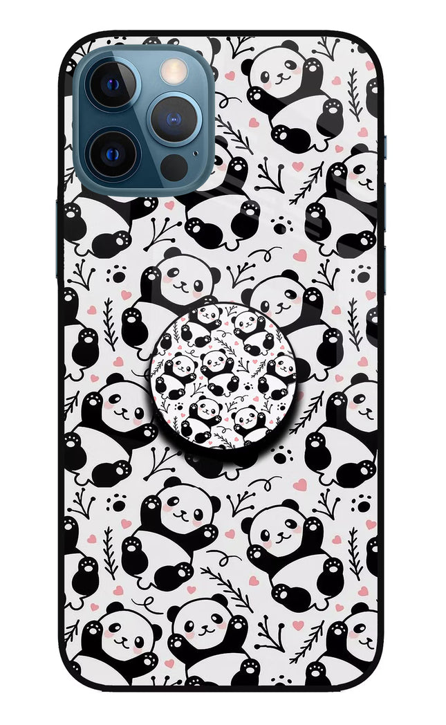 Cute Panda iPhone 12 Pro Glass Case