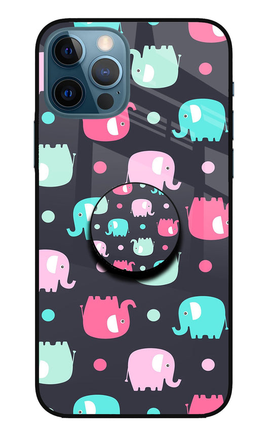 Baby Elephants iPhone 12 Pro Glass Case
