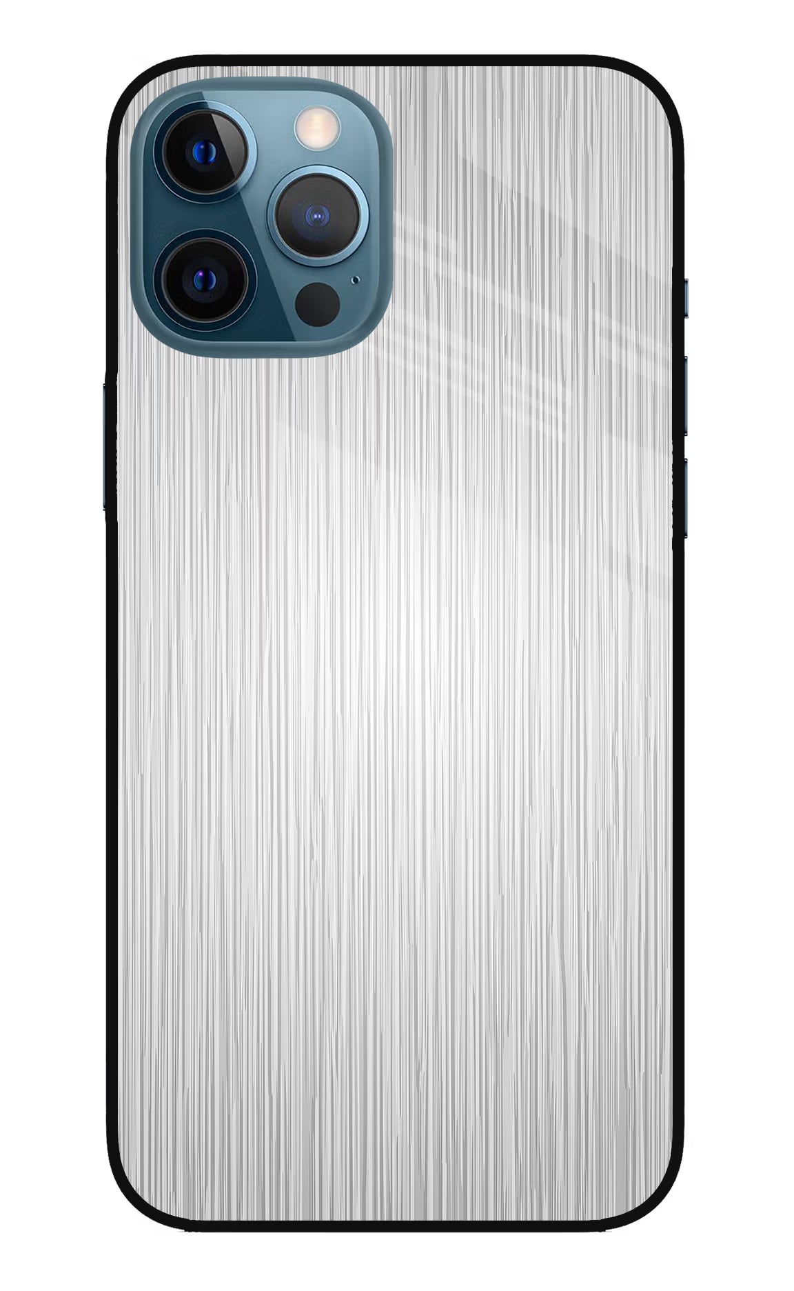 Wooden Grey Texture iPhone 12 Pro Max Glass Case Back Cover by Casekaro