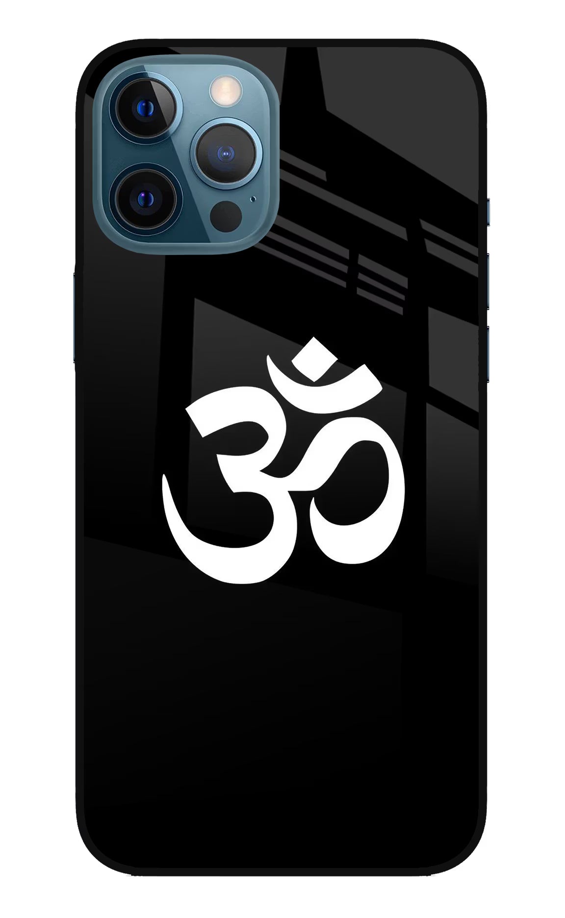 Om iPhone 12 Pro Max Glass Case Back Cover by Casekaro