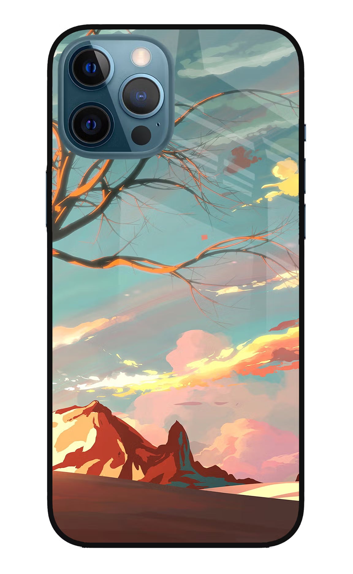 Scenery iPhone 12 Pro Max Glass Case Back Cover by Casekaro
