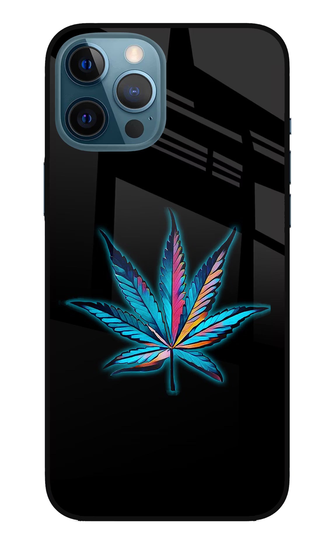 Weed iPhone 12 Pro Max Glass Case Back Cover by Casekaro