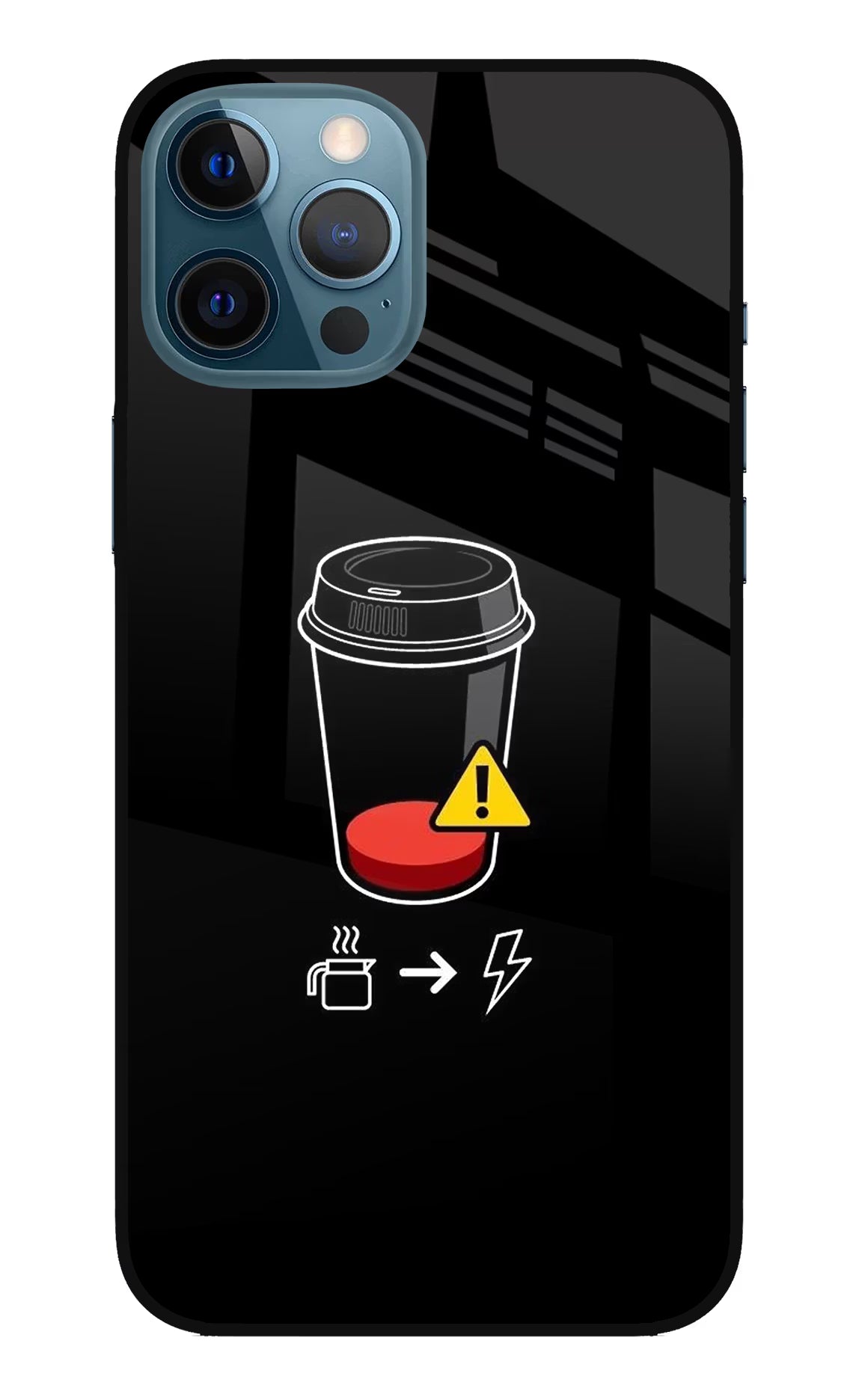 Coffee iPhone 12 Pro Max Glass Case Back Cover by Casekaro