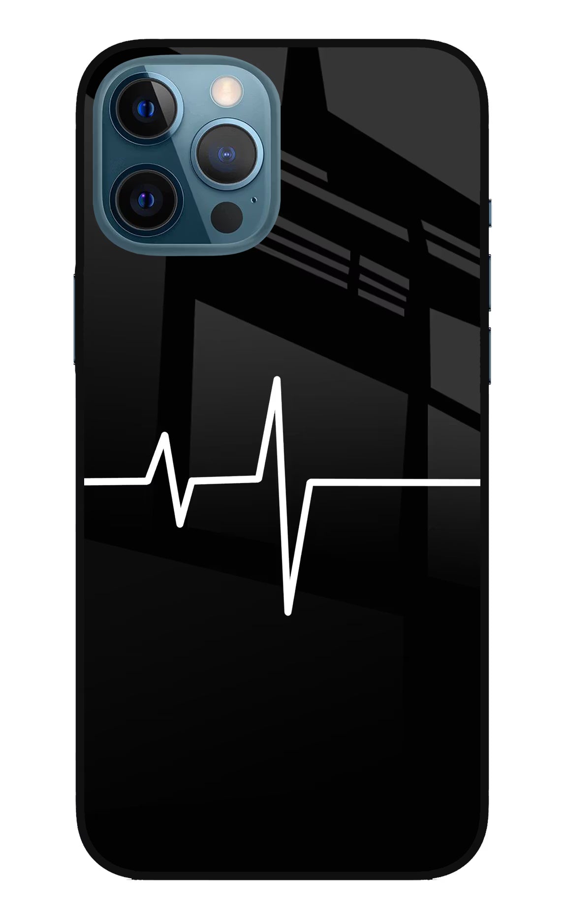 Heart Beats iPhone 12 Pro Max Glass Case Back Cover by Casekaro