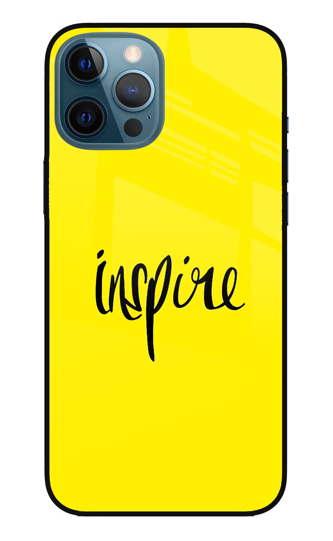 Inspire iPhone 12 Pro Max Glass Case Back Cover by Casekaro