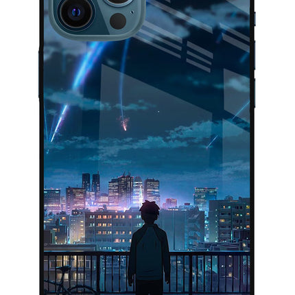 Anime iPhone 12 Pro Max Glass Case Back Cover by Casekaro