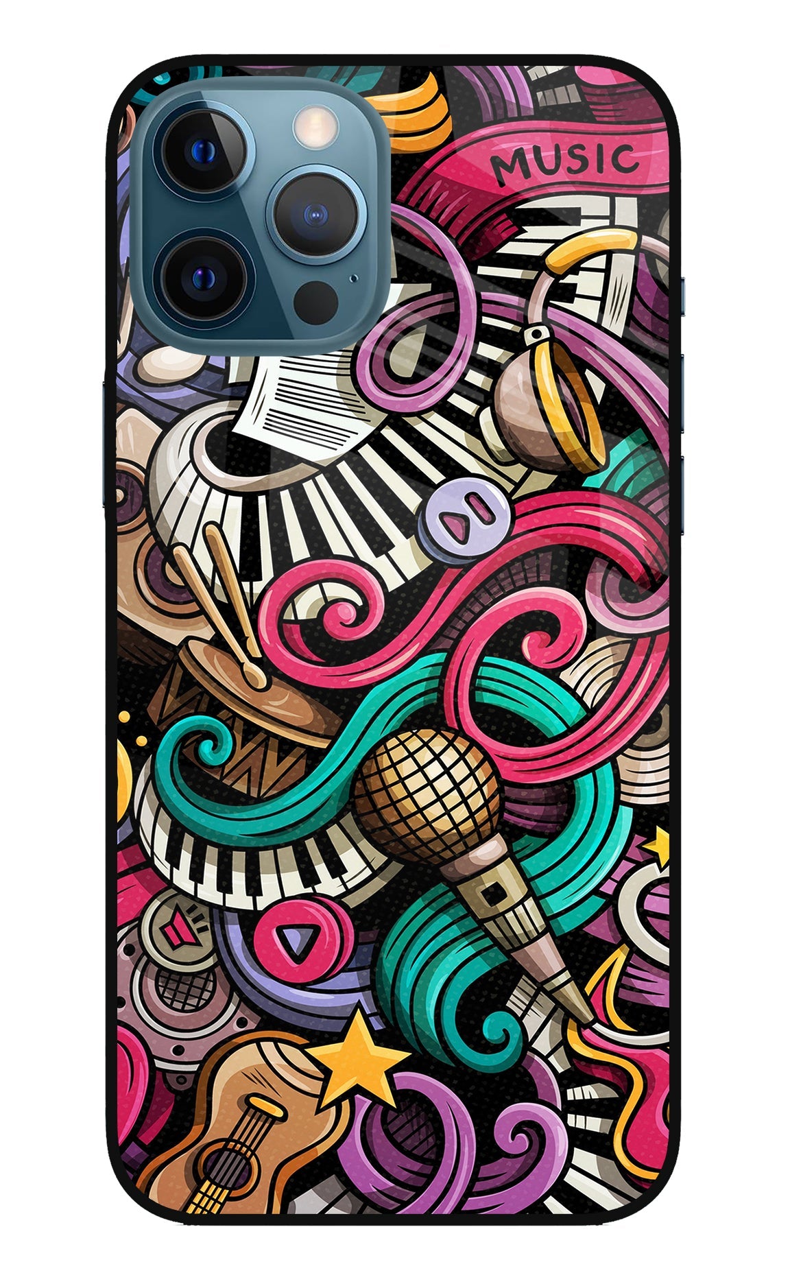 Music Abstract iPhone 12 Pro Max Back Cover