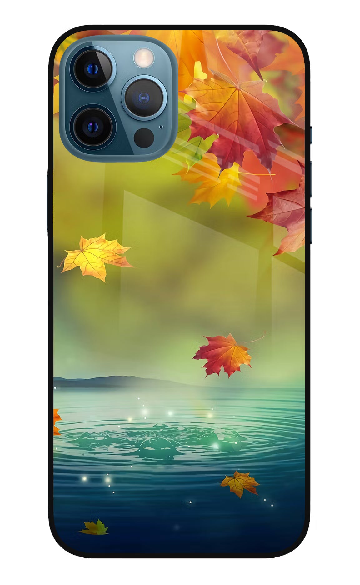 Flowers iPhone 12 Pro Max Glass Case Back Cover by Casekaro