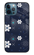 Flowers iPhone 12 Pro Max Glass Case Back Cover by Casekaro