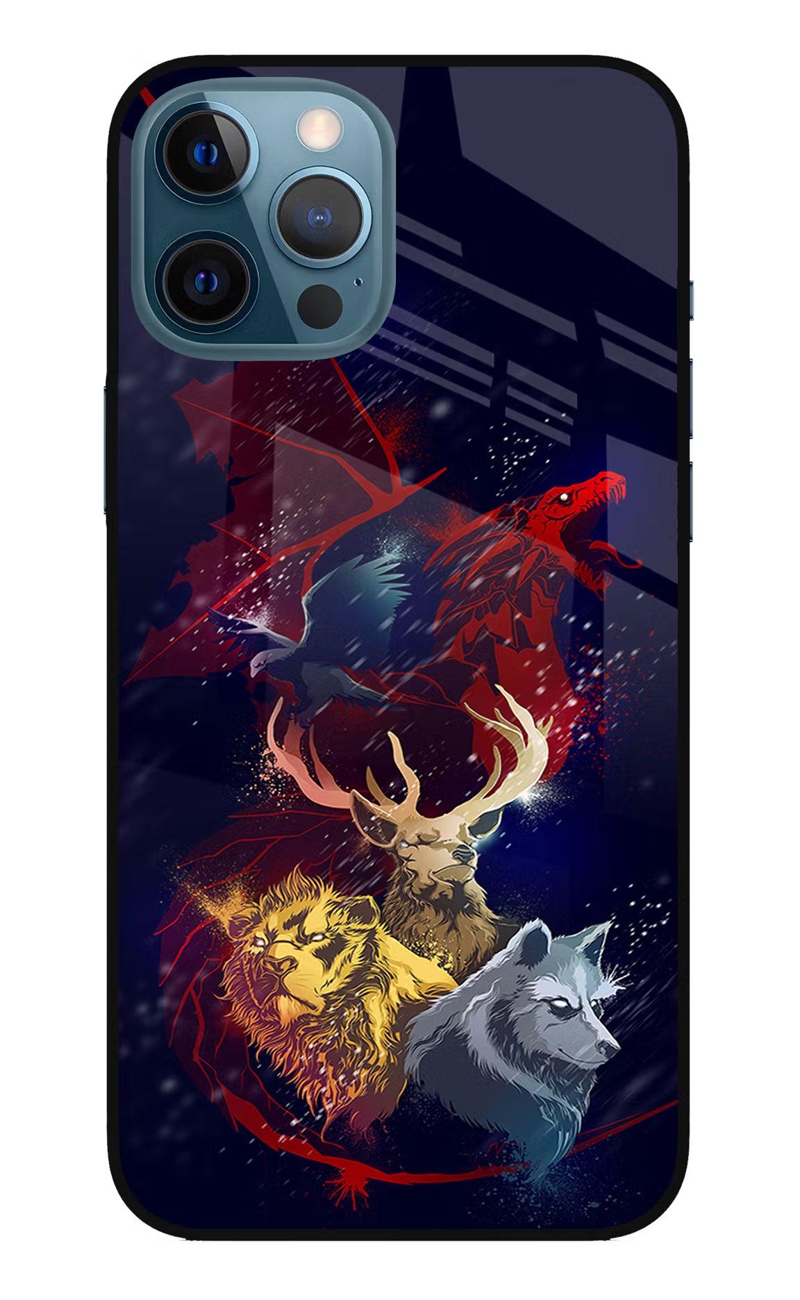 Game Of Thrones iPhone 12 Pro Max Glass Case Back Cover by Casekaro