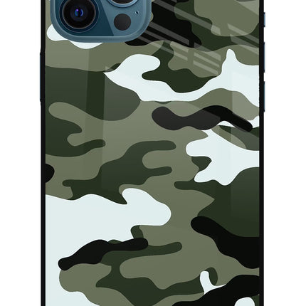Camouflage iPhone 12 Pro Max Glass Case