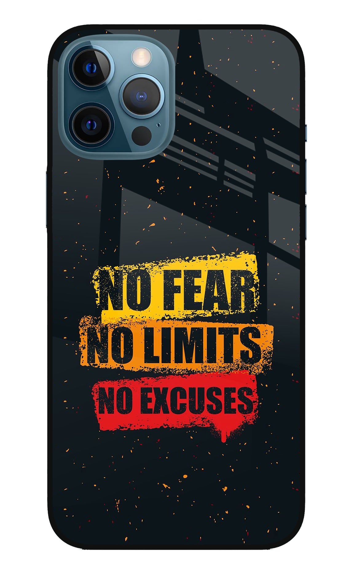 No Fear No Limits No Excuse iPhone 12 Pro Max Back Cover