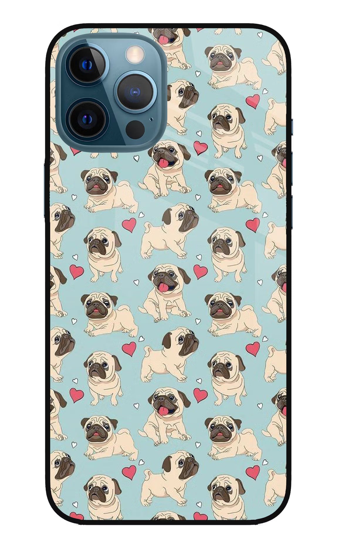 Pug Dog iPhone 12 Pro Max Glass Case