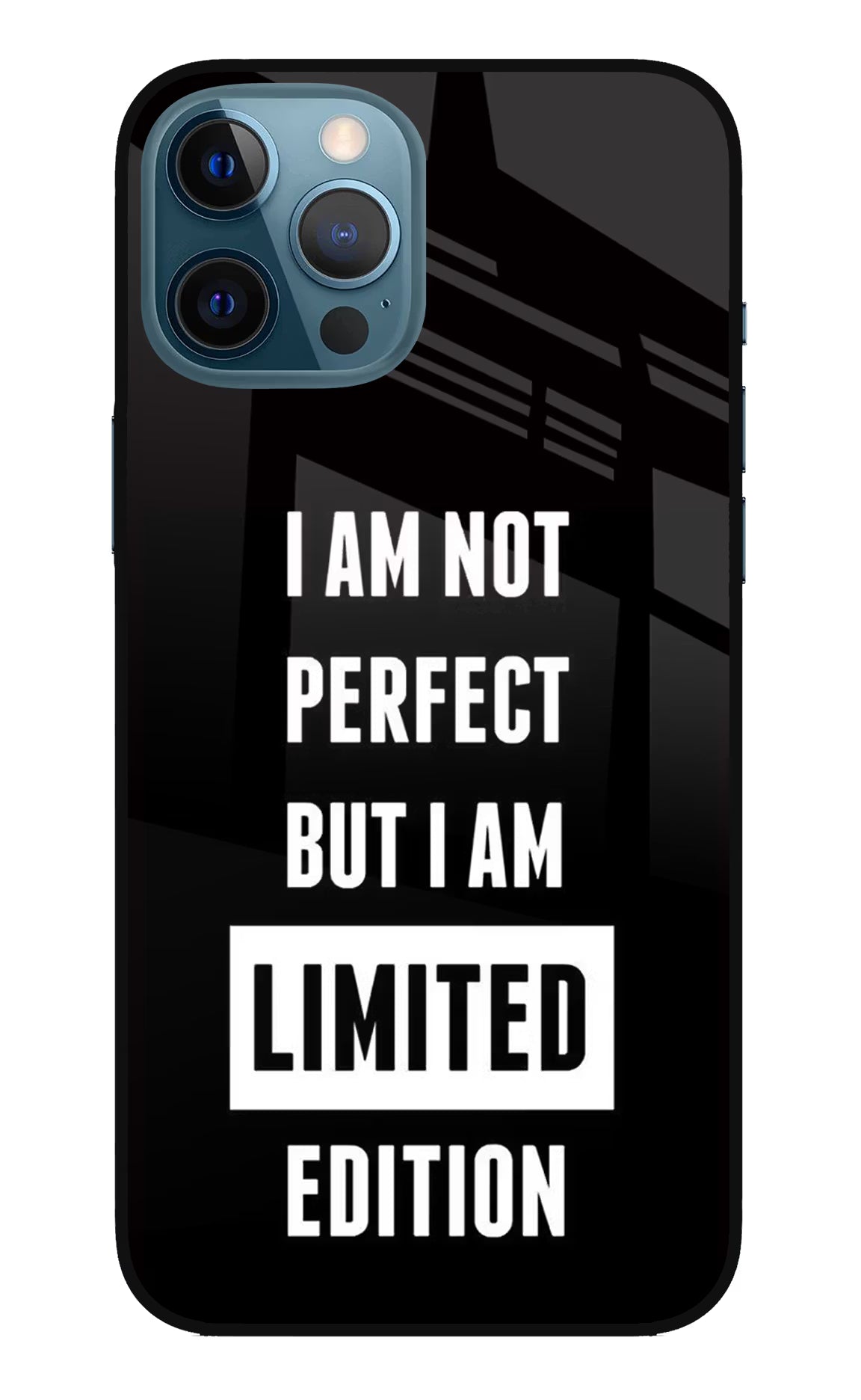 I Am Not Perfect But I Am Limited Edition iPhone 12 Pro Max Glass Case Back Cover by Casekaro