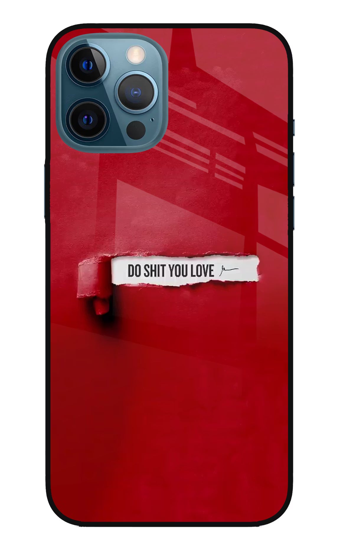 Do Shit You Love iPhone 12 Pro Max Glass Case Back Cover by Casekaro