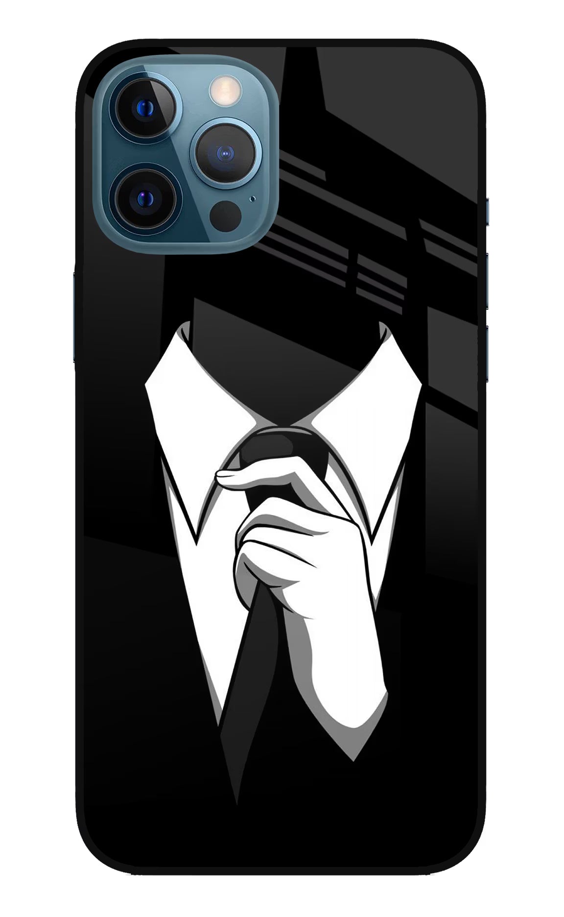 Black Tie iPhone 12 Pro Max Glass Case