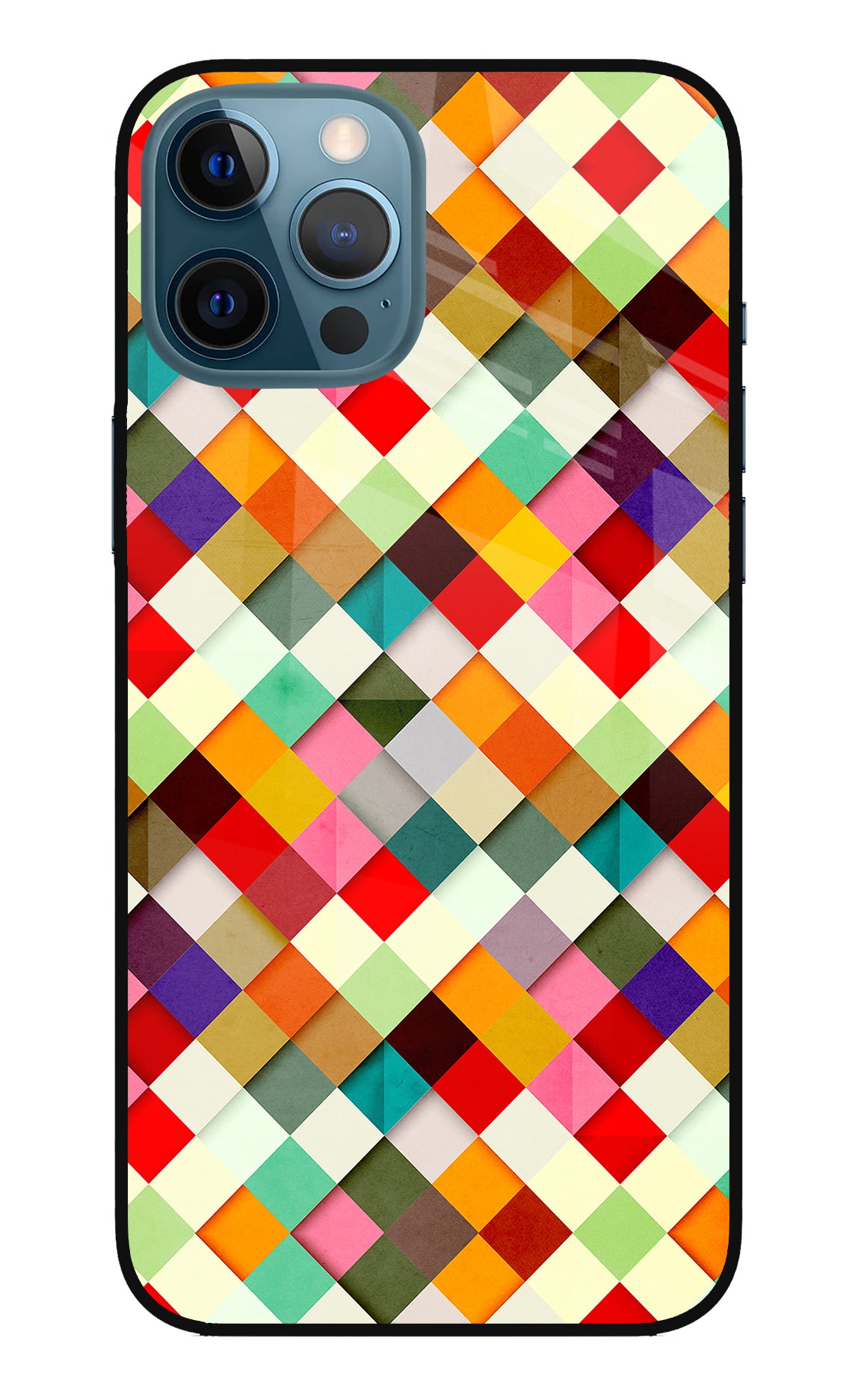 Geometric Abstract Colorful iPhone 12 Pro Max Back Cover