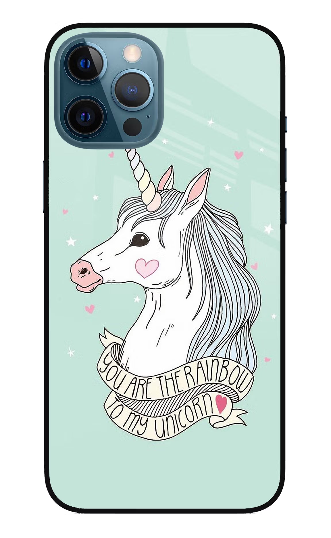 Unicorn Wallpaper iPhone 12 Pro Max Glass Case Back Cover by Casekaro