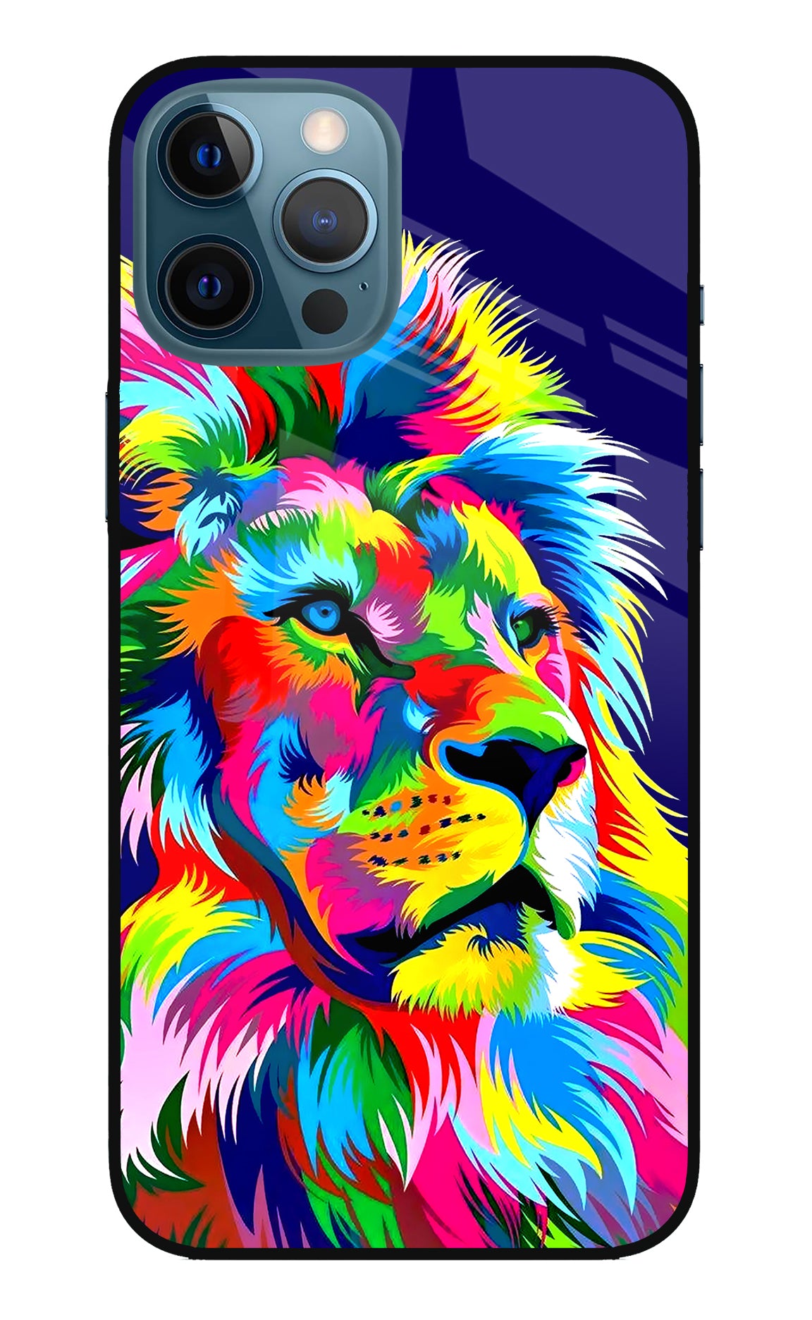 Vector Art Lion iPhone 12 Pro Max Back Cover