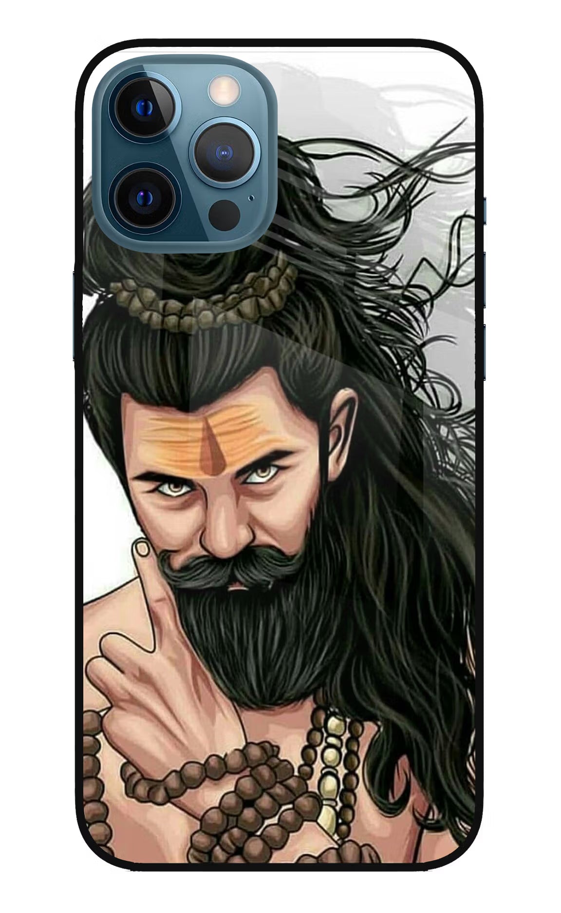 Mahadev iPhone 12 Pro Max Glass Case Back Cover by Casekaro