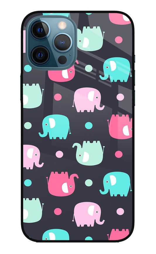 Elephants iPhone 12 Pro Max Glass Case