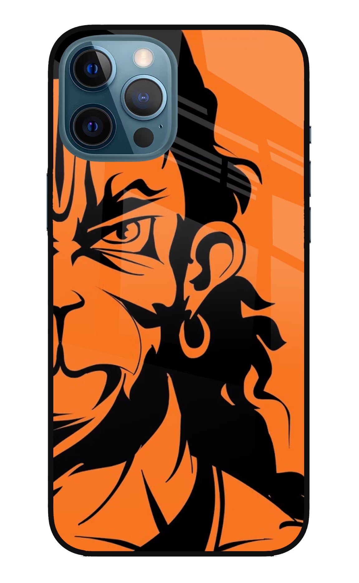Hanuman iPhone 12 Pro Max Glass Case Back Cover by Casekaro