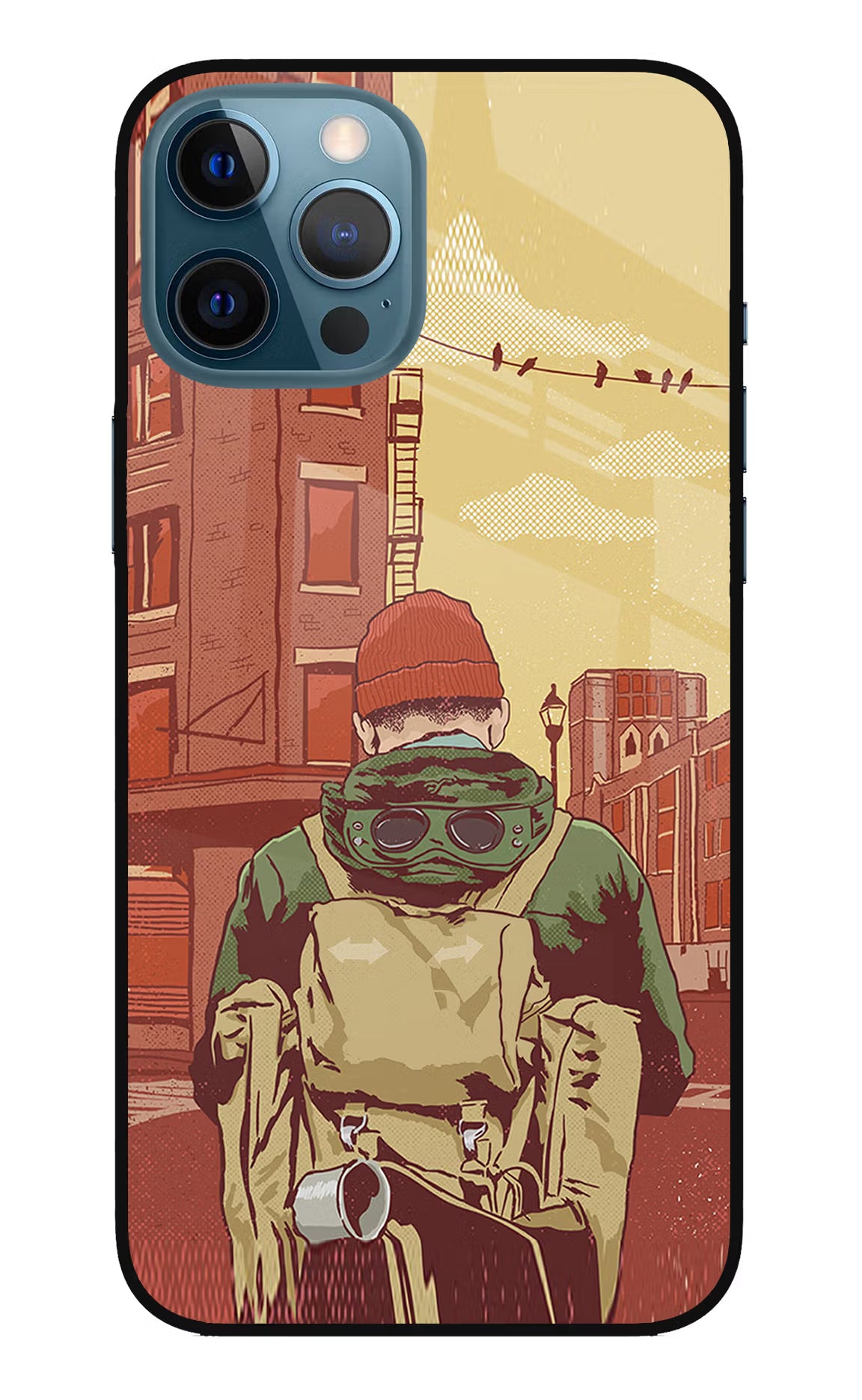 Adventurous iPhone 12 Pro Max Glass Case Back Cover by Casekaro