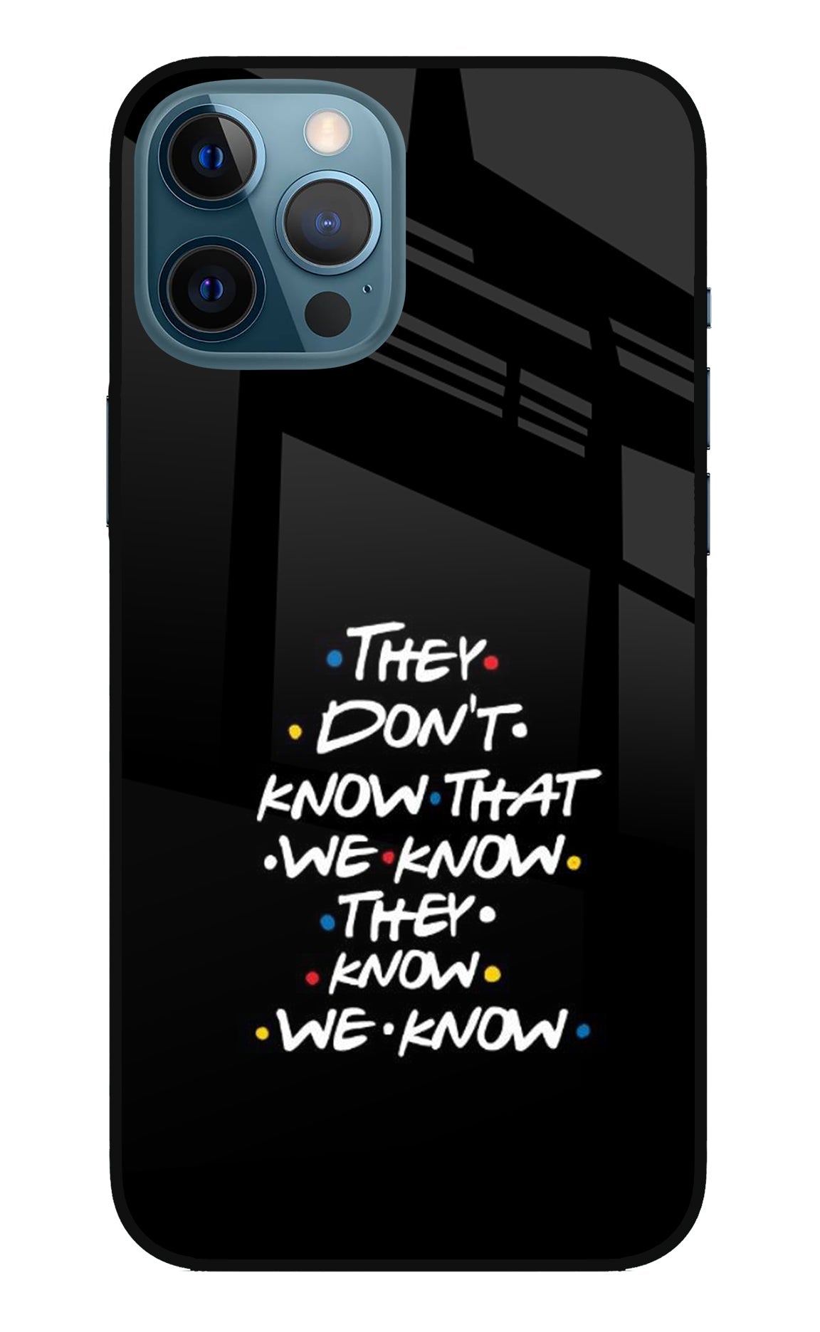 FRIENDS Dialogue iPhone 12 Pro Max Glass Case