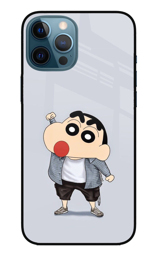 Shinchan iPhone 12 Pro Max Glass Case