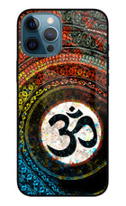 Om Cultural iPhone 12 Pro Max Glass Case Back Cover by Casekaro