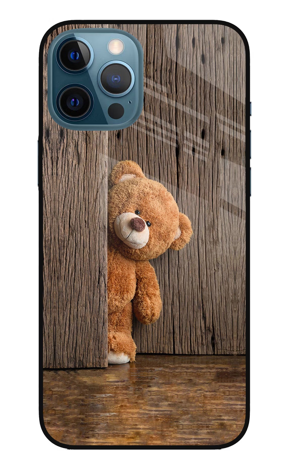 Teddy Wooden iPhone 12 Pro Max Glass Case