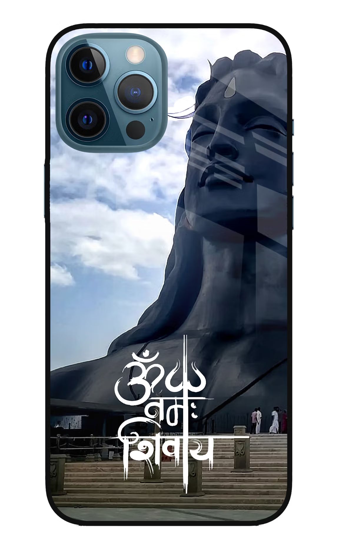 Om Namah Shivay iPhone 12 Pro Max Glass Case Back Cover by Casekaro